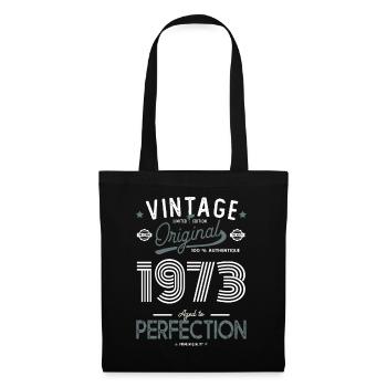 AGE TO PERFECTION 1973 né en anniversaire 50 ans - Sac en tissu - noir - Devant