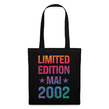 Fête d’anniversaire en édition limitée Vintage 2002 - Sac en tissu - noir - Devant