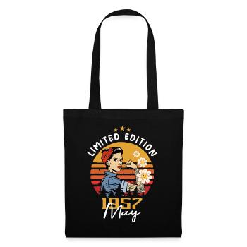 Légendaire depuis mai 1957 - mai 1957 Anniversaire 1957 - Sac en tissu - noir - Devant