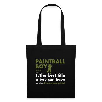 Sport Boy Définition Paintball - Sac en tissu - noir - Devant