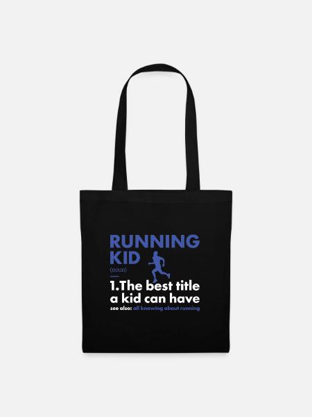Sport Kid Running - Stoffbeutel - Schwarz