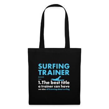 Sport Trainer Surfing - Stoffbeutel - Schwarz - Vorne
