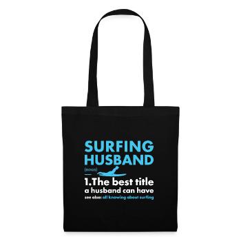 Sport Husband Surfing - Tote Bag - black - Front