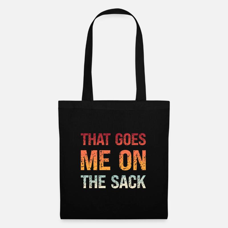 Denglisch Das Geht Mir Auf Den Sack That Goes Me - Stoffbeutel - Schwarz