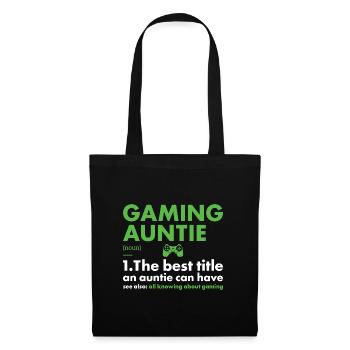 Gamer Auntie Définition Jeux - Sac en tissu - noir - Devant
