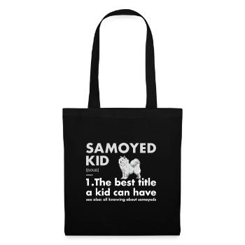 Définition de l'enfant Samoyède - Sac en tissu - noir - Devant