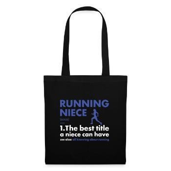 Sport Niece Running - Tote Bag - black - Front