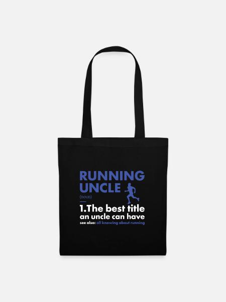 Sport Uncle Running - Stoffbeutel - Schwarz