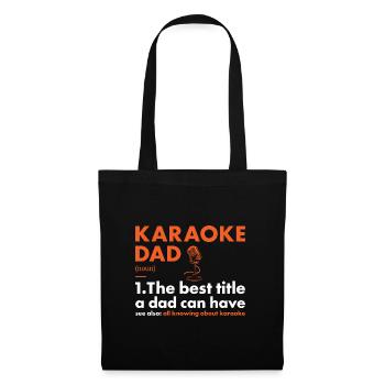 Singer Dad Definition Karaoke - Stoffbeutel - Schwarz - Vorne