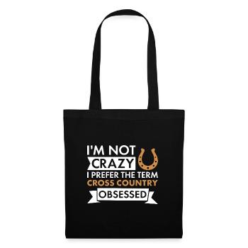 Rider Je ne suis pas fou de cross-country - Sac en tissu - noir - Devant
