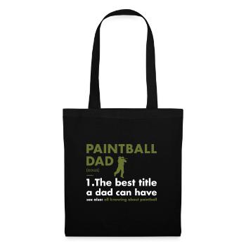 Sport Dad Définition Paintball - Sac en tissu - noir - Devant