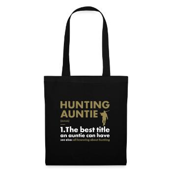 Hunter Auntie Definition Hunting - Tote Bag - black - Front