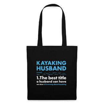 Kayaker Husband Definition Kayaking - Tote Bag - black - Front