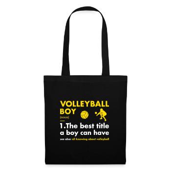 Sport Boy Definition Volleyball - Tote Bag - black - Front