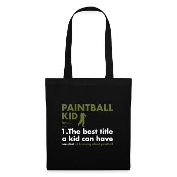 Sport Kid Définition Paintball - Sac en tissu - noir - Devant