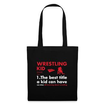 Sport Kid Definition Wrestling - Tote Bag - black - Front