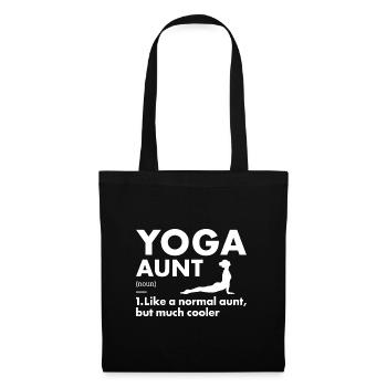 Yogi Aunt Definition Yoga - Stoffbeutel - Schwarz - Vorne