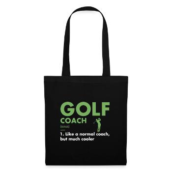 Entraîneur sportif Définition Golf - Sac en tissu - noir - Devant