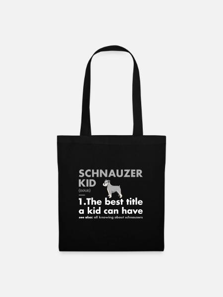 Schnauzer Kid Definition - Stoffbeutel - Schwarz