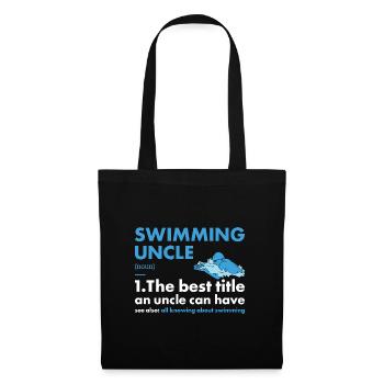 Sport Uncle Swimming - Stoffbeutel - Schwarz - Vorne