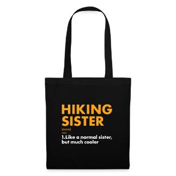 Hiker Sister Definition Hiking - Stoffbeutel - Schwarz - Vorne