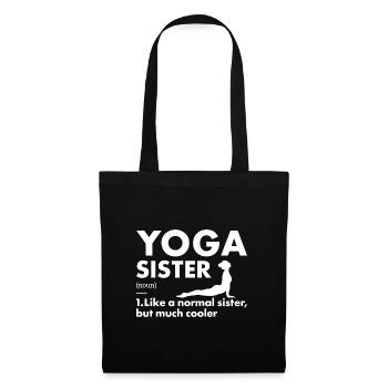Yogi Sister Definition Yoga - Stoffbeutel - Schwarz - Vorne