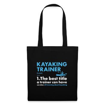 Kayaker Trainer Definition Kayaking - Stoffbeutel - Schwarz - Vorne