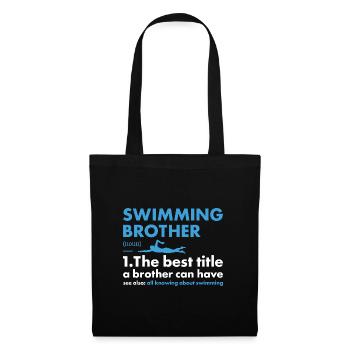 Sport Brother Swimming - Stoffbeutel - Schwarz - Vorne
