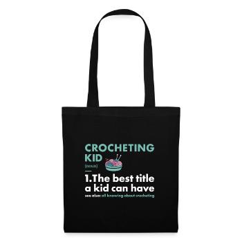 Crochet Kid Définition Crochet - Sac en tissu - noir - Devant