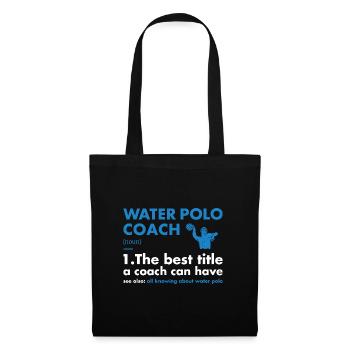 Définition de l’entraîneur sportif Water-polo - Sac en tissu - noir - Devant