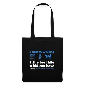 Sport Kid Définition Taekwondo - Sac en tissu - noir - Devant