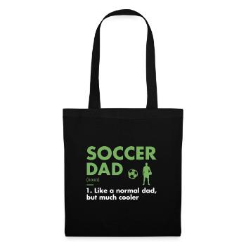 Sport Dad Definition Soccer - Stoffbeutel - Schwarz - Vorne