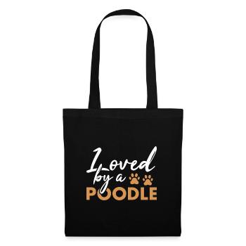 Loved By A Poodle - Tote Bag - black - Front