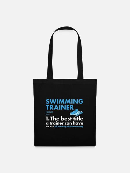 Sport Trainer Swimming - Stoffbeutel - Schwarz