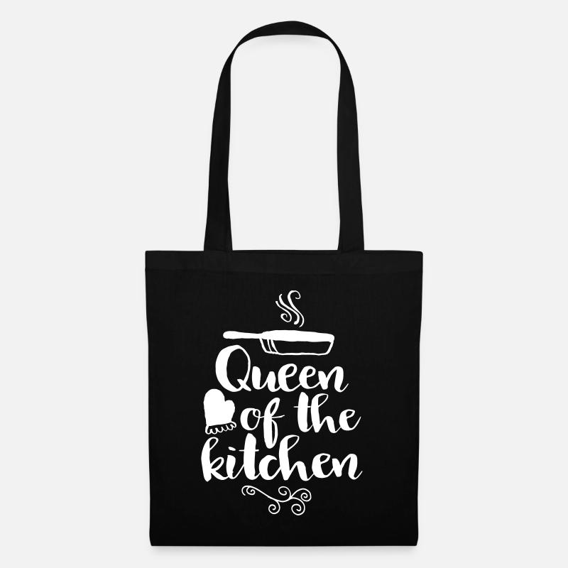 queen of the kitchen - Stoffbeutel - Schwarz