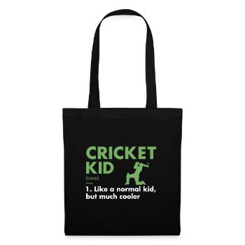 Sport Kid Définition Cricket - Sac en tissu - noir - Devant