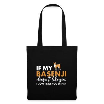 Dog If My Basenji Doesn't Like You - Tote Bag - black - Front