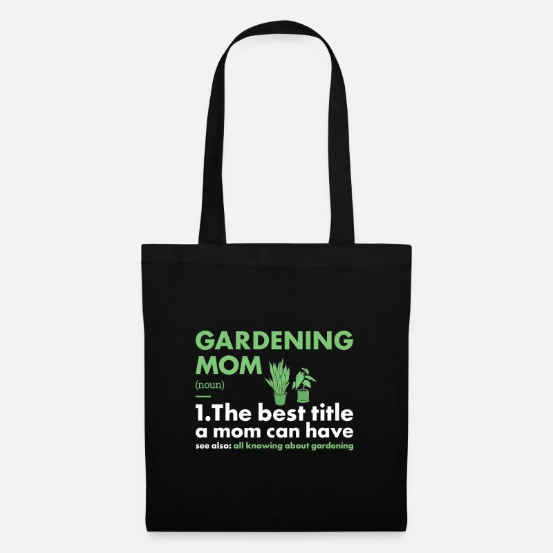 Gardener Mom Definition Gardening - Stoffbeutel - Schwarz