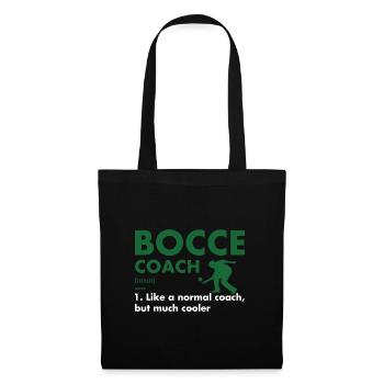 Définition de l’entraîneur sportif Bocce - Sac en tissu - noir - Devant
