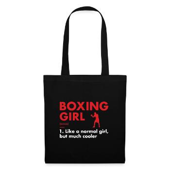 Sport Girl Definition Boxing - Tote Bag - black - Front