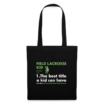 Sport Kid Definition Field Lacrosse - Stoffbeutel - Schwarz - Vorne