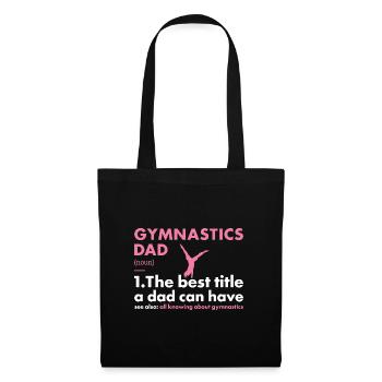 Sport Dad Gymnastics - Stoffbeutel - Schwarz - Vorne