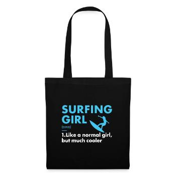 Sport Girl Surfing - Tote Bag - black - Front