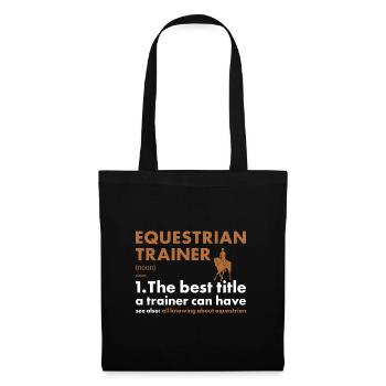 Sport Trainer Definition Equestrian - Stoffbeutel - Schwarz - Vorne