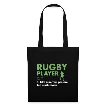 Sport Player Definition Rugby - Stoffbeutel - Schwarz - Vorne