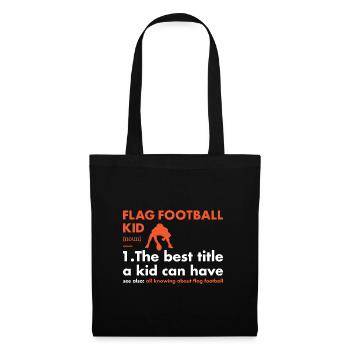 Sport Kid Définition Flag Football - Sac en tissu - noir - Devant