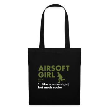 Sport Girl Definition Airsoft - Tote Bag - black - Front