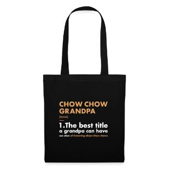 Chow Chow Grandpa Définition - Sac en tissu - noir - Devant