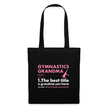 Sport Grandma Gymnastics - Stoffbeutel - Schwarz - Vorne