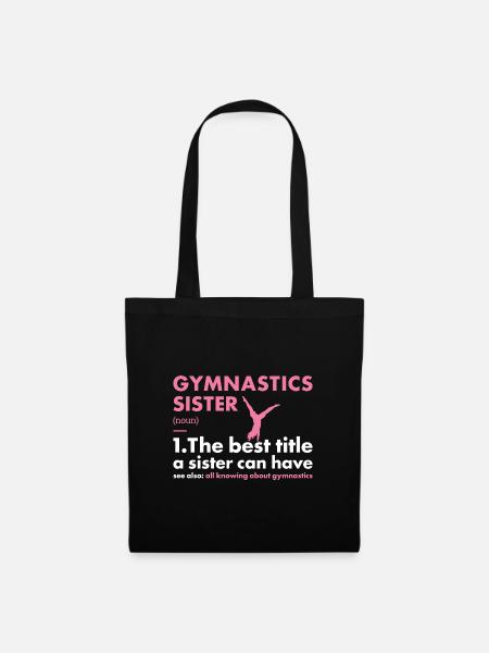Sport Sister Gymnastics - Stoffbeutel - Schwarz